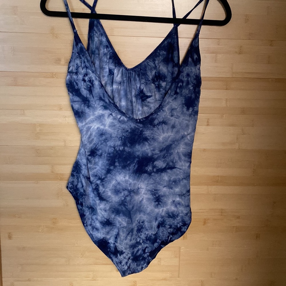 Blue Tie Dye Bodysuit - Picture 3 of 3